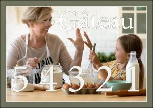 Gâteau 5-4-3-2-1