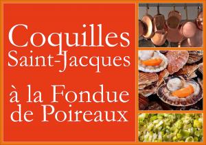Coquilles Saint-Jacques à la Fondue de Poireaux