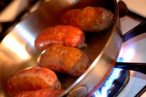 Saucisses Bretonnes au Muscadet