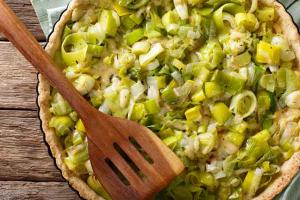 Quiche aux Poireaux et Chèvre à la Farine de Sarrasin d'Anne-Laure