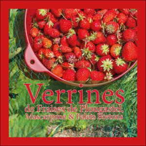 Verrines de Fraises de Plougastel, Mascarpone, Palets Bretons