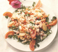 Salade composée de poissons