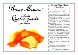 le petit Quatre-quarts pur beurre de Bonne Maman le petit Quatre-quarts pur beurre de Bonne Maman